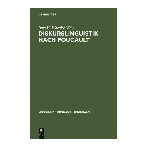 Bild von Diskurslinguistik nach Foucault: Theorie und Gegenstände