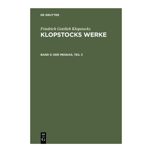 Bild von Der Messias, Teil 3 von Friedrich Gottlieb Klopstock