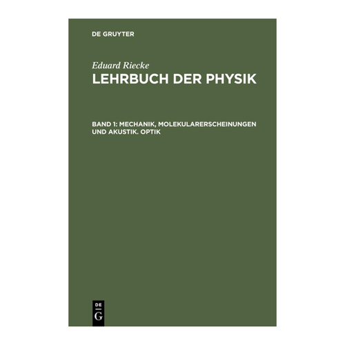 Bild von Eduard Riecke: Lehrbuch der Physik