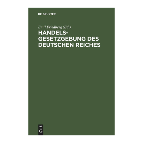 Bild von Handelsgesetzgebung des Deutschen Reiches