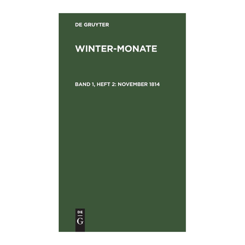 Bild von November 1814 – Eine historische Rückblick auf die Winter-Monate