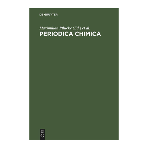 Bild von Periodica Chimica: Ein umfassendes Verzeichnis für Chemieliteratur