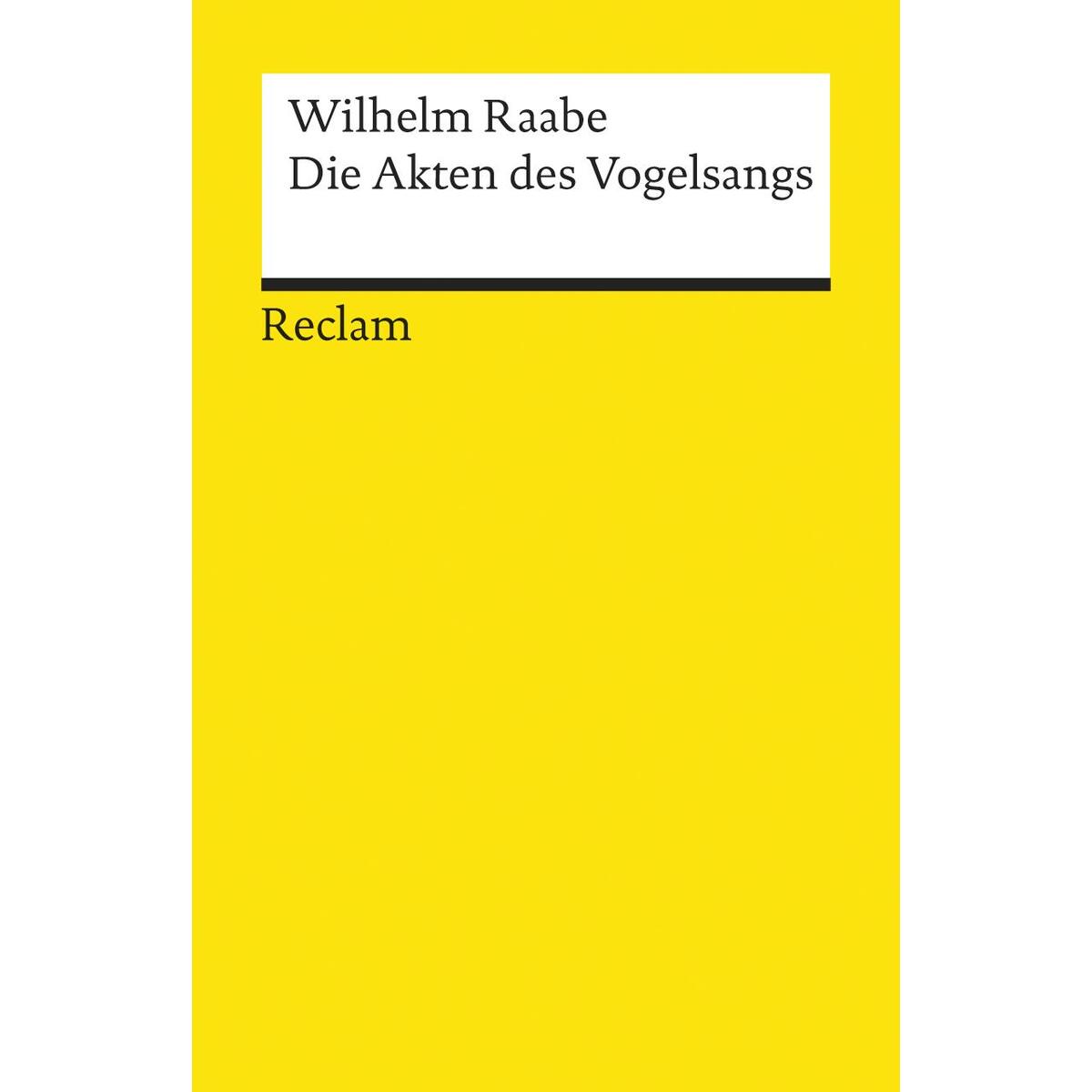Bild von Die Akten des Vogelsangs, Belletristik von Wilhelm Raabe