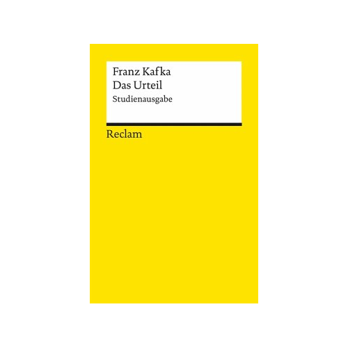 Bild von Das Urteil. Studienausgabe von Franz Kafka