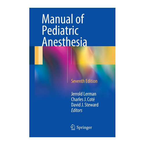 Bild von Manual of Pediatric Anesthesia von Jerrold Lerman