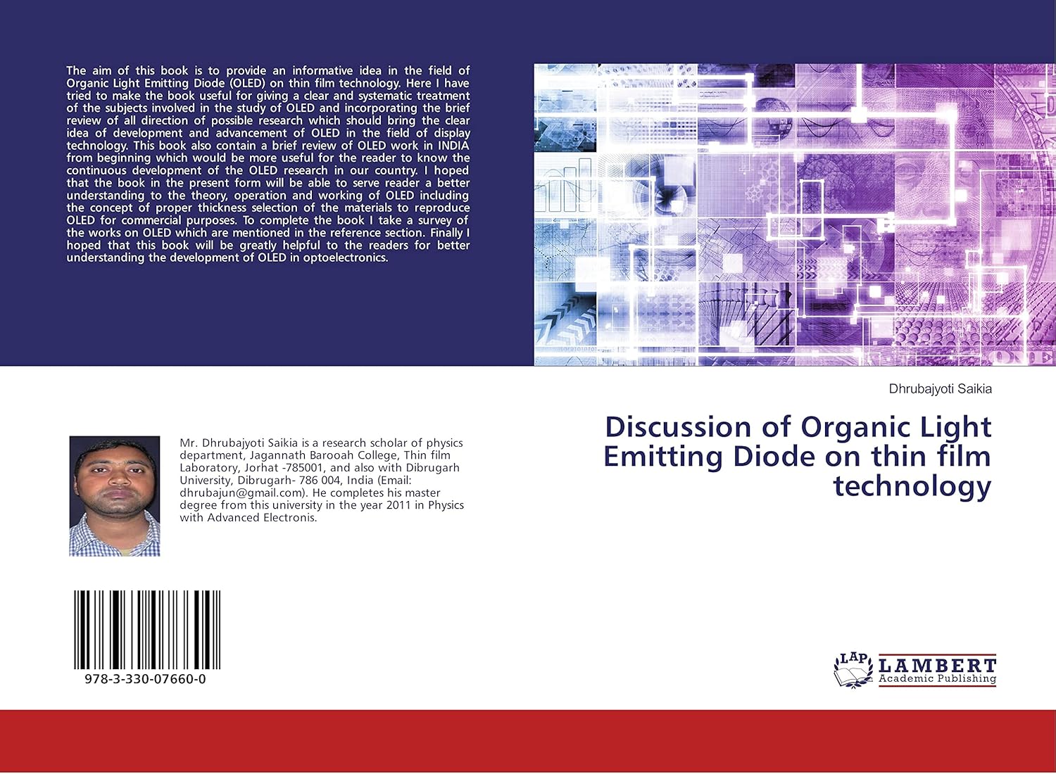 Bild von Discussion of Organic Light Emitting Diode on thin film technology, Fachbücher von Dhrubajyoti Saikia