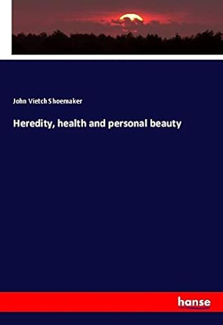Bild von Heredity, health and personal beauty, Fachbücher von John Vietch Shoemaker