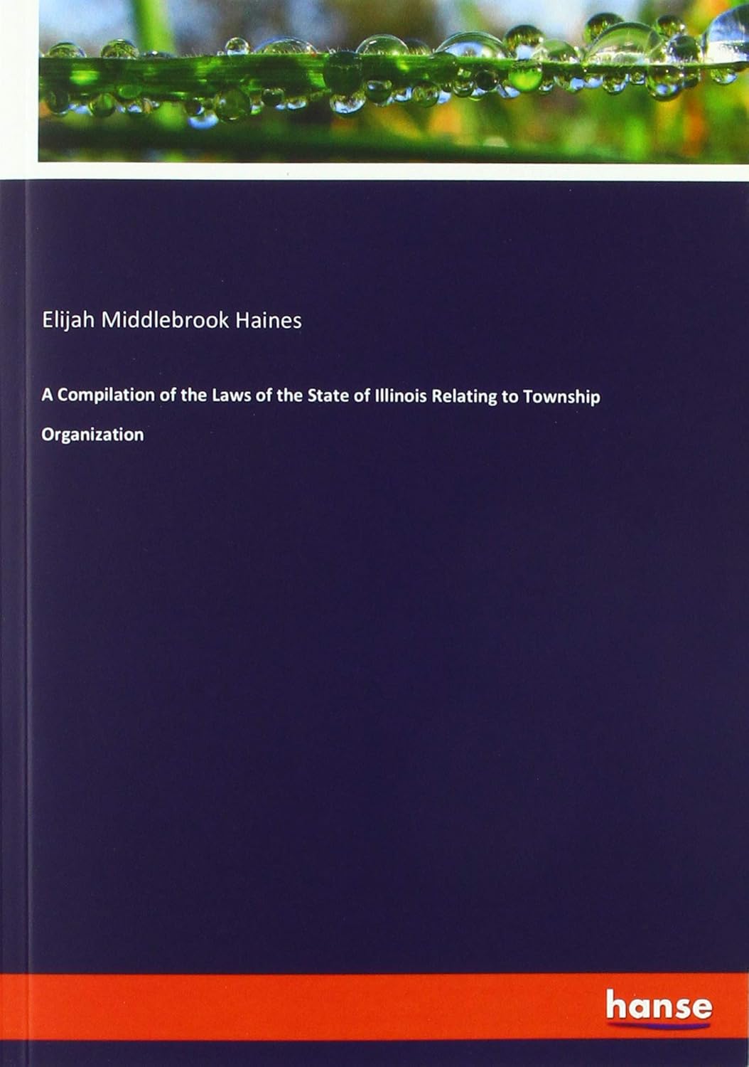 Bild von Haines, Elijah Middlebrook: A Compilation of the Laws of the State of Illinois Relating to Township Organization