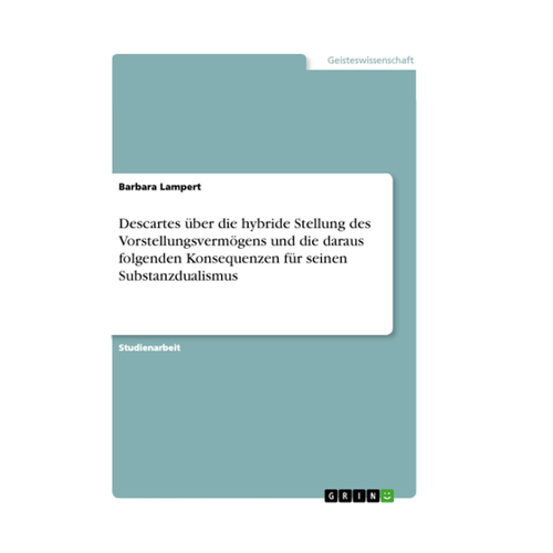 Bild von Descartes über die hybride Stellung des Vorstellungsvermögens