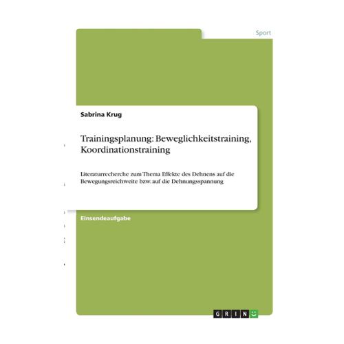 Bild von Trainingsplanung: Beweglichkeitstraining und Koordinationstraining