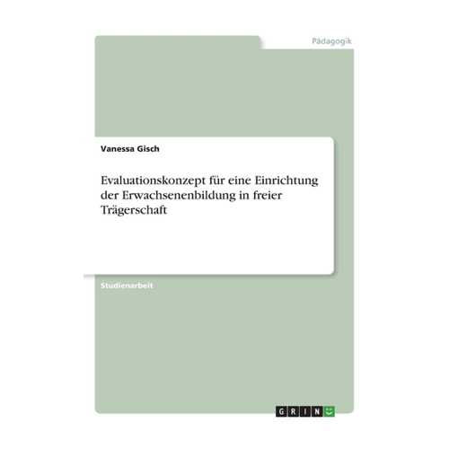 Bild von Evaluationskonzept für eine Einrichtung der Erwachsenenbildung in freier Trägerschaft
