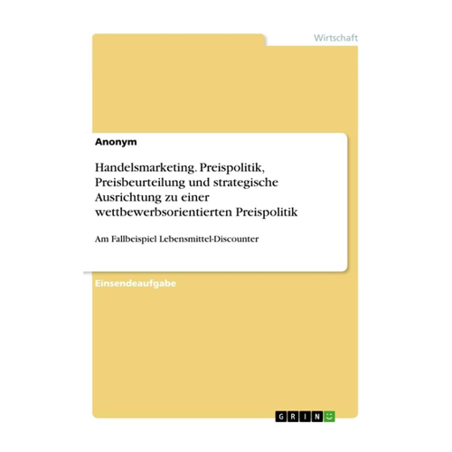 Bild von Anonymous: Handelsmarketing - Ein Leitfaden zur Preispolitik