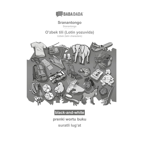 Bild von BABADADA black-and-white: Sranantongo - Usbekisch (Lateinische Schrift)