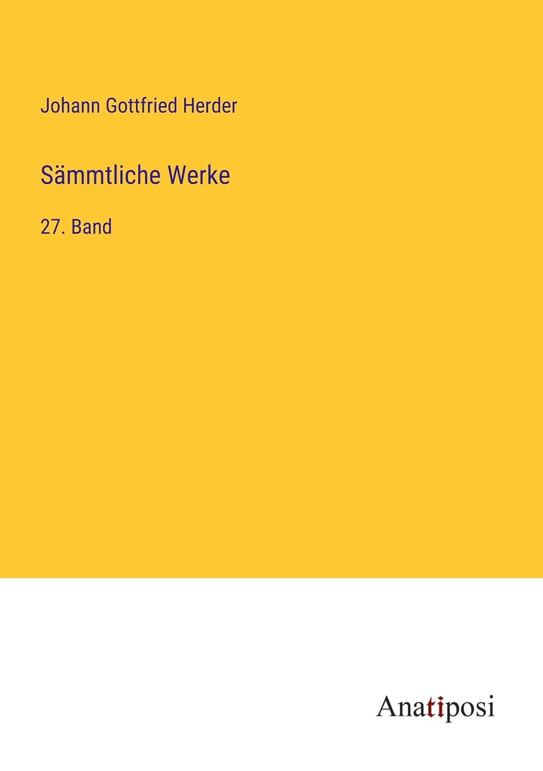 Bild von Herder, Johann Gottfried: Sämmtliche Werke