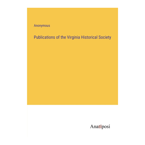 Bild von Publications of the Virginia Historical Society