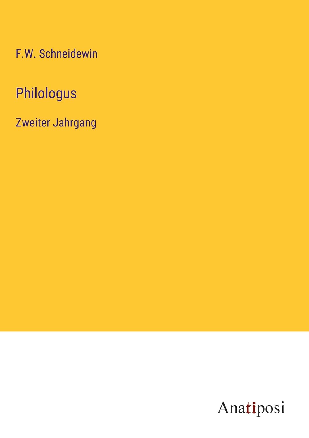 Bild von Schneidewin, F. W.: Philologus