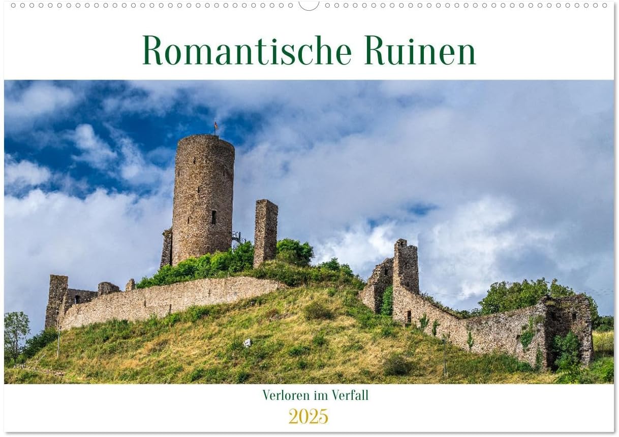 Bild von Di Domenico, Giuseppe: Romantische Ruinen (Wandkalender 2025 DIN A2 quer), CALVENDO Monatskalender