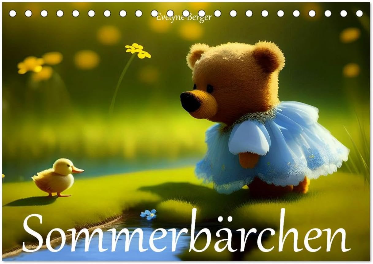Bild von Berger, Evelyne: Sommerbärchen (Tischkalender 2025 DIN A5 quer), CALVENDO Monatskalender