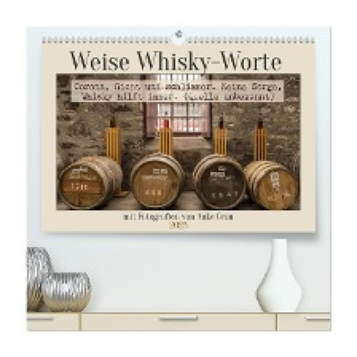 Bild von Weise Whisky-Worte - Hochwertiger Premium Wandkalender 2025
