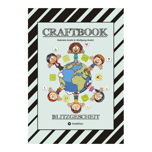 Bild von CRAFTBOOK - 140 Seiten mit lustigen Ausmalmotiven und kniffligen Rätseln