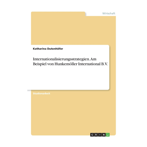 Bild von Internationalisierungsstrategien von Hunkemöller International B.V.