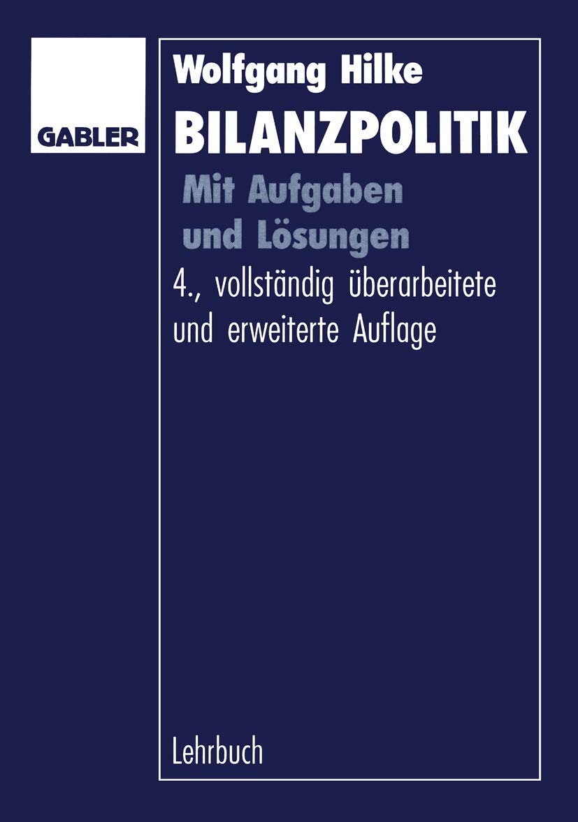 Bild von Bilanzpolitik: Mit Aufgaben und Lösungen