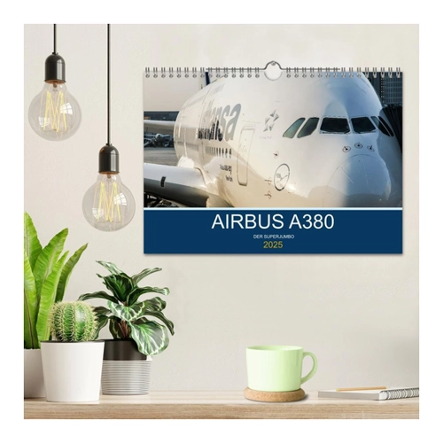 Bild von Airbus A380 Superjumbo 2025 (hochwertiger Premium Wandkalender 2025 DIN A2 quer)