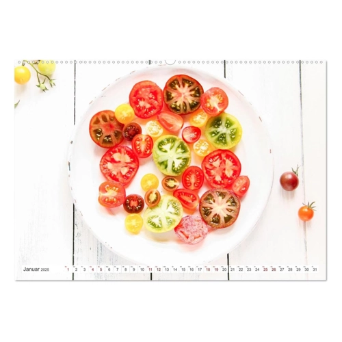 Bild von EFLStudioArt: Alte Historische Tomaten (Tischkalender 2025 DIN A5 quer)