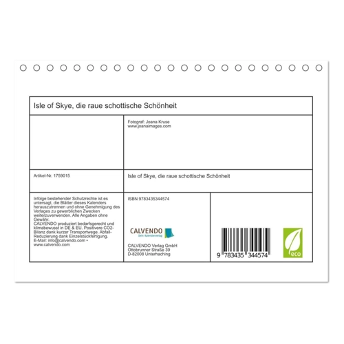 Bild von Isle of Skye, die raue schottische Schönheit (Wandkalender 2025 DIN A2 quer)