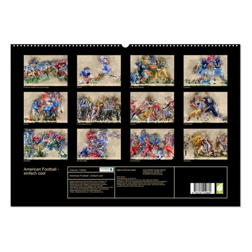 Bild von Peter Roder: American Football - einfach cool (Wandkalender 2025 DIN A2 quer)