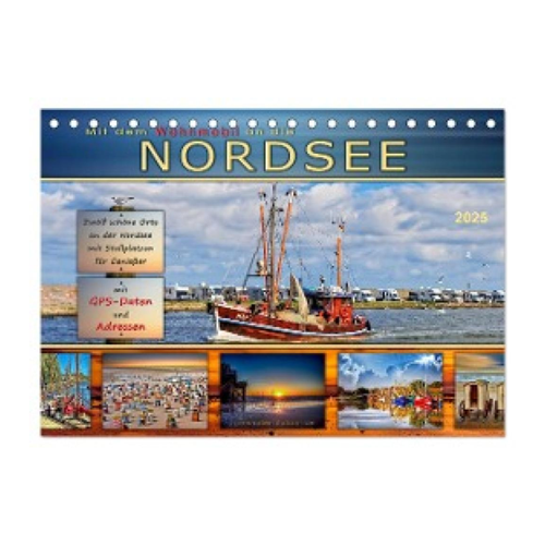 Bild von Mit dem Wohnmobil an die Nordsee – Tischkalender 2025