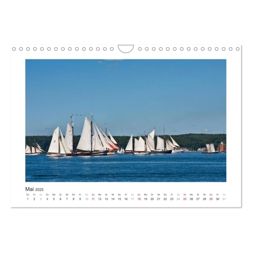 Bild von Historische Segelschiffe auf der Ostsee (Wandkalender 2025 DIN A2 quer)