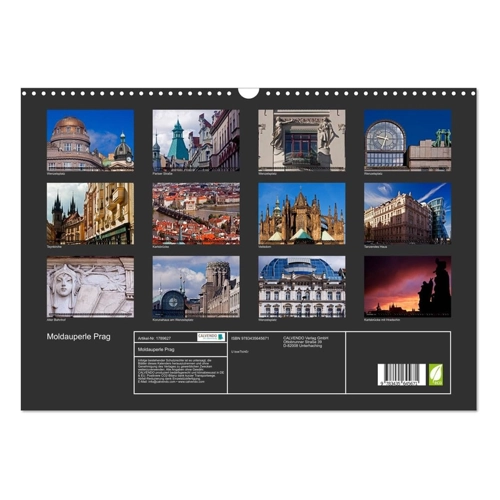 Bild von Boettcher, U.: Moldauperle Prag (Wandkalender 2025 DIN A2 quer)
