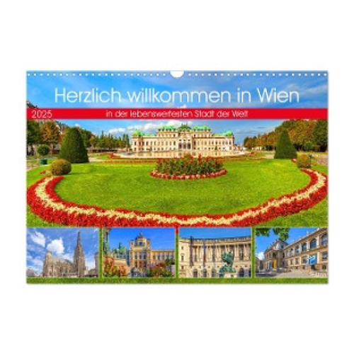 Bild von Herzlich willkommen in Wien – Wandkalender 2025 im DIN A3 Querformat