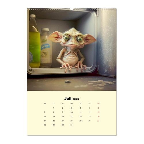 Bild von Monsteralarm. Die Invasion der kleinen Quälgeister (Tischkalender 2025 DIN A5 hoch), CALVENDO Monatskalender