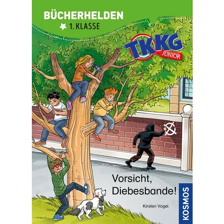 Bild von TKKG Junior, Bücherhelden 1. Klasse, Vorsicht, Diebesbande!, Kinderbücher von Kirsten Vogel, COMICON S.L./ Beroy + San Julian