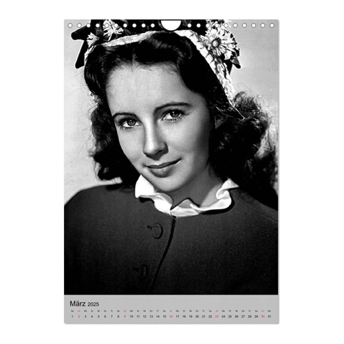 Bild von Elizabeth Taylor (Wandkalender 2025 DIN A2 hoch) von CALVENDO