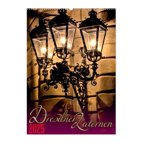 Bild von Dresdner Laternen (Tischkalender 2025 DIN A5 hoch), CALVENDO Monatskalender