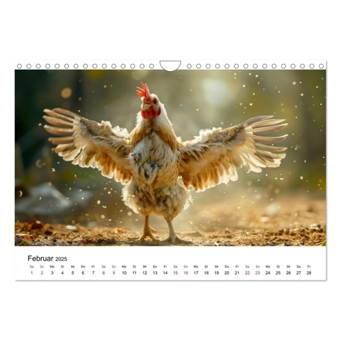 Bild von Roder, Peter: Hühner Federvieh (Wandkalender 2025 DIN A3 quer), CALVENDO Monatskalender