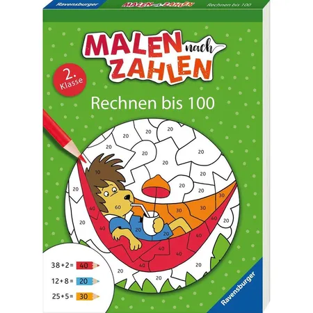 Bild von Ravensburger Malen nach Zahlen, 2. Klasse: Rechnen bis 100