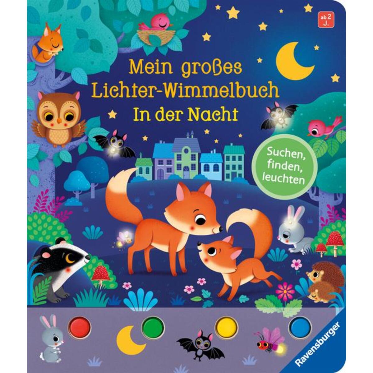 Bild von Ravensburger Pappbilderbuch Mein großes Lichter-Wimmelbuch In der Nacht (41851)