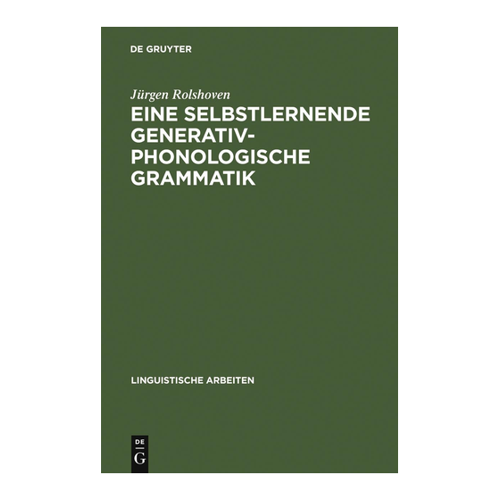 Bild von Eine selbstlernende generativ-phonologische Grammatik