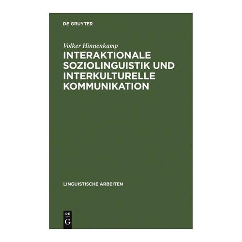 Bild von Hinnenkamp, Volker: Interaktionale Soziolinguistik und Interkulturelle Kommunikation