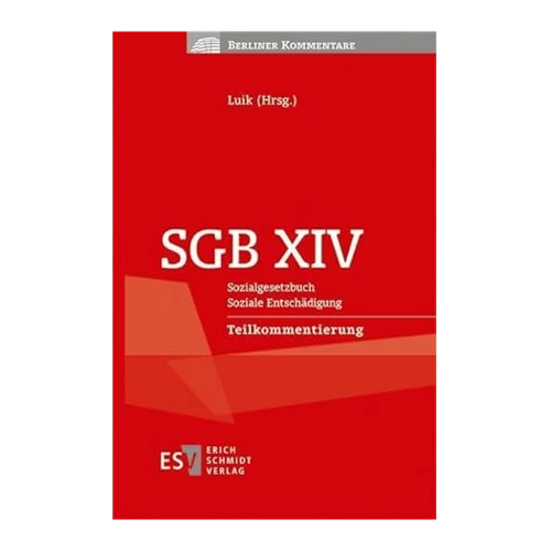Bild von SGB XIV - Sozialgesetzbuch Soziale Entschädigung Teilkommentierung