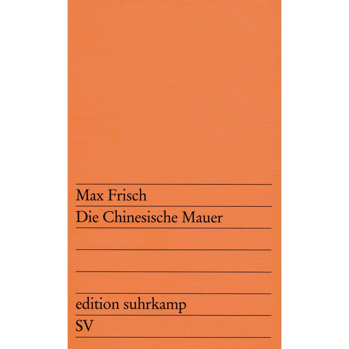 Bild von Die chinesische Mauer, Belletristik von Max Frisch
