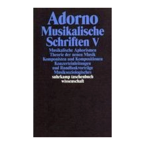 Bild von Adorno, Theodor W., Bd.18 : Musikalische Schriften V.