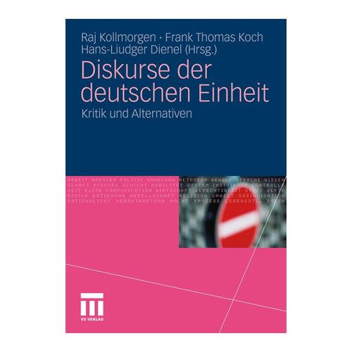 Bild von Diskurse der deutschen Einheit: Kritik und Alternativen