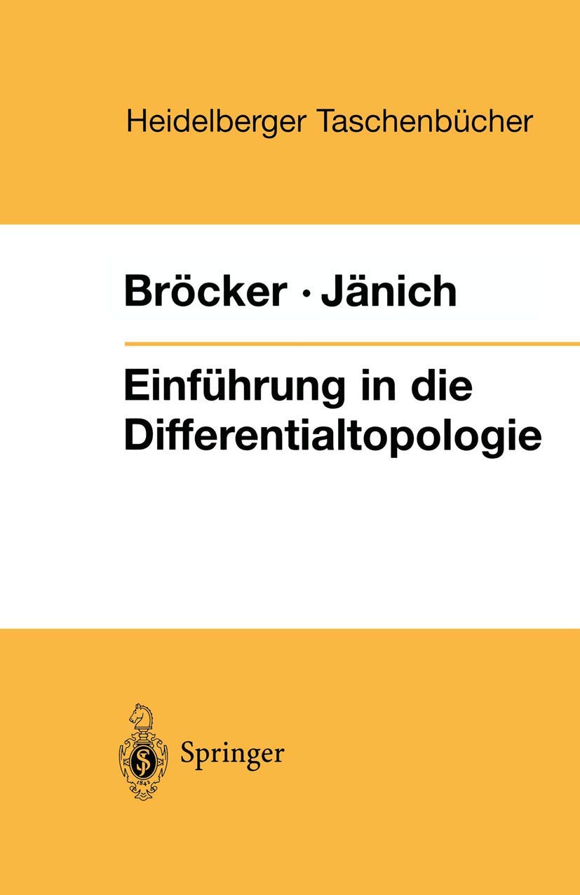 Bild von Einführung in die Differentialtopologie: Korrigierter Nachdruck (Heidelberger Taschenbücher, 143, Band 143)