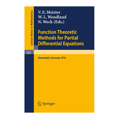 Bild von Function Theoretic Methods for Partial Differential Equations