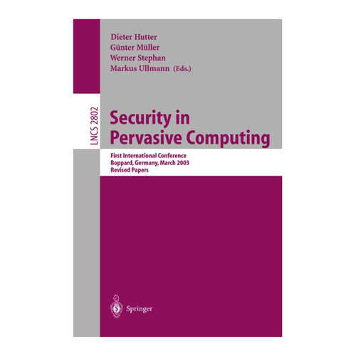 Bild von Security in Pervasive Computing